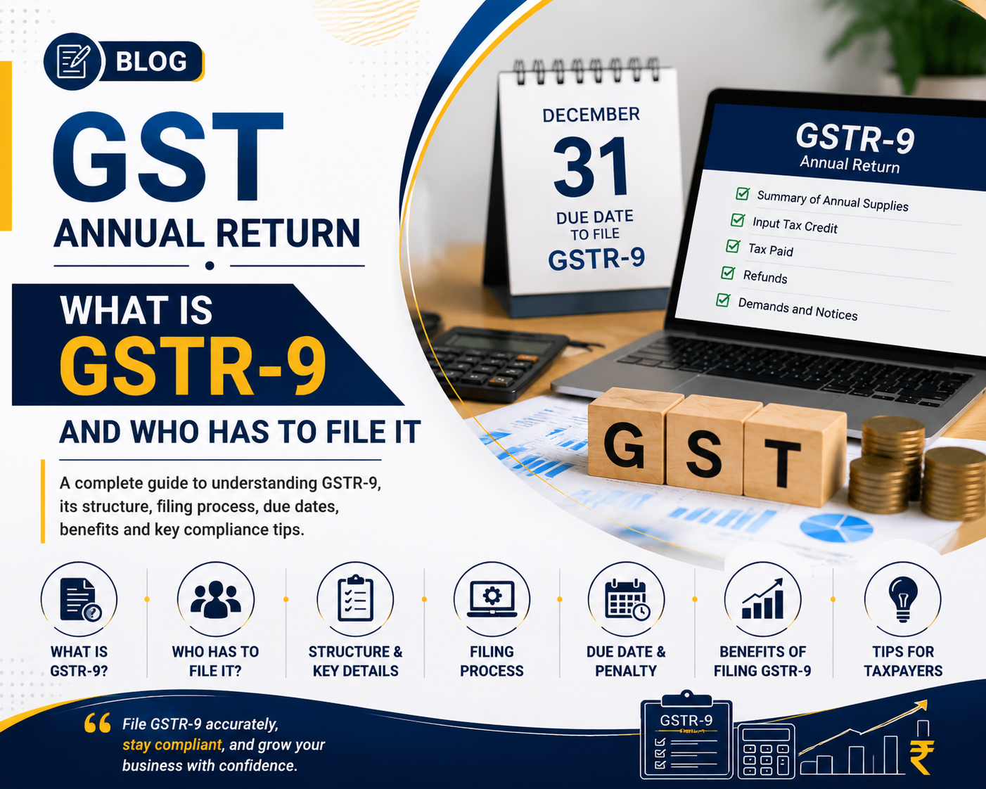 GST Annual Return. What Is GSTR-9 And Who Has To File It